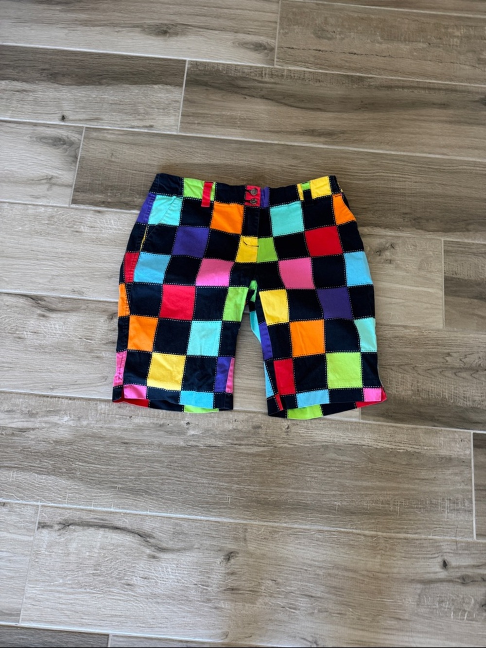 Loudmouth 10 Hollywoody Squares print shorts